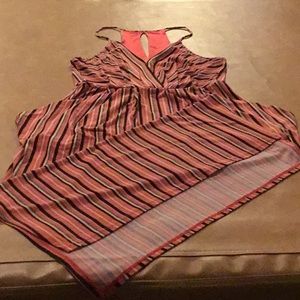 Striped long summer dress